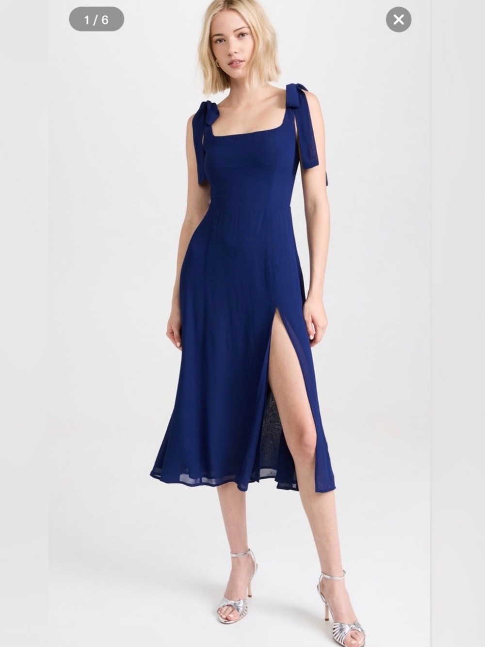 Reformation Blue Twilight Dress Small